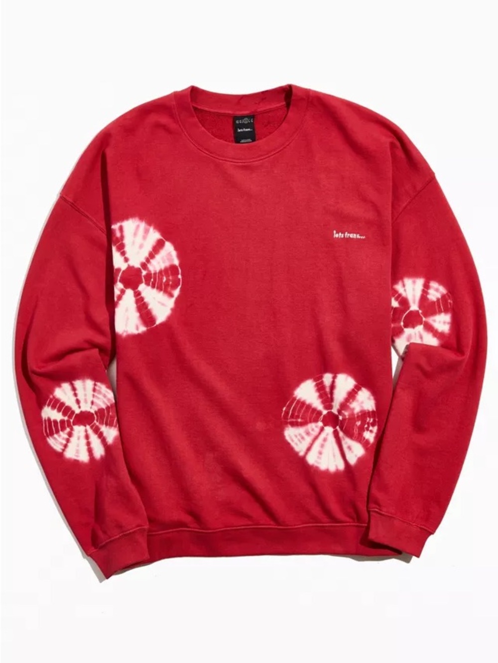 Iets frans… red tie dye crewneck sweatshirt urban outfitters 100% cotton MENS XL